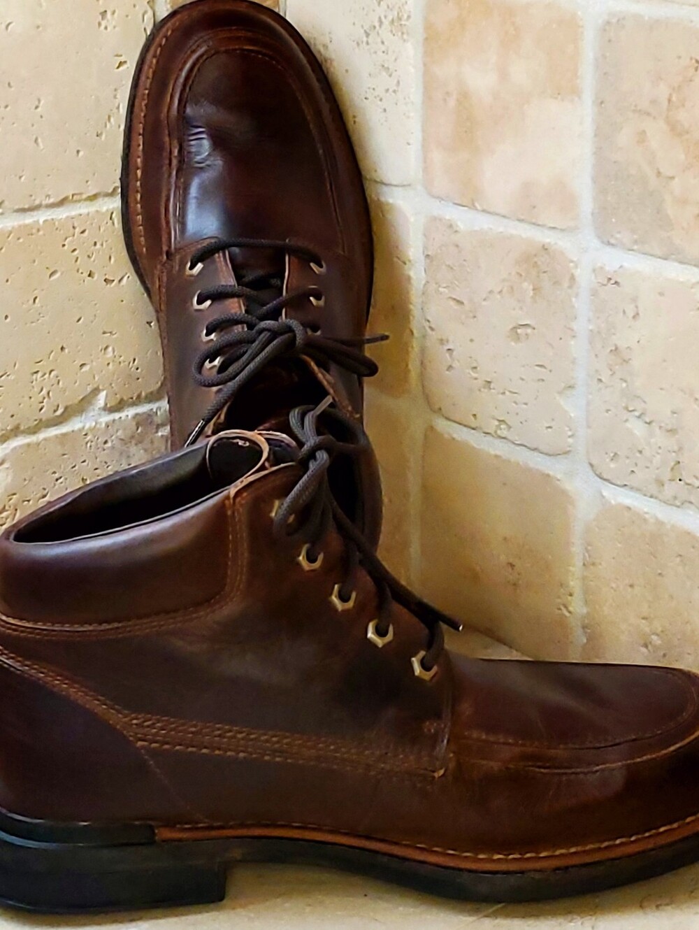 Timberland Men's Sz 9 Waterproof Brown Leather Performance Chukka Boots